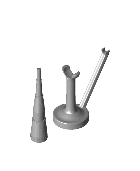 Simple Telescope Mini (28mm Scale Compatible) 3d model