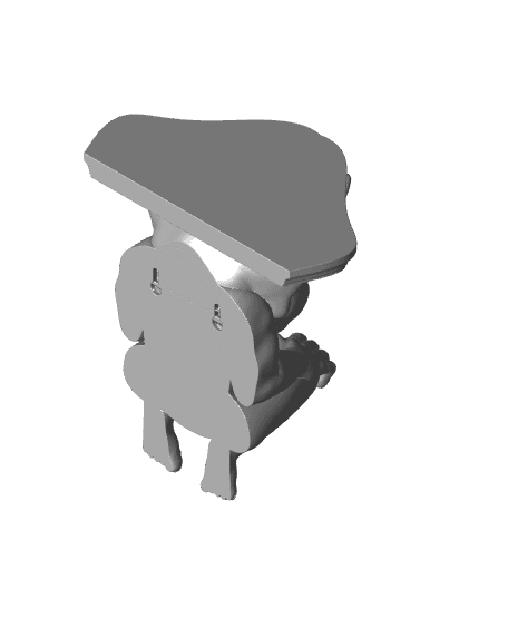 Gargoyle Shelf / 3MF Included / No Supports 3d model