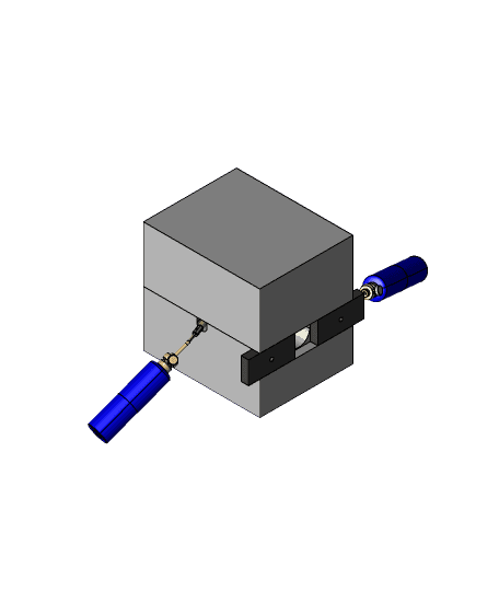 DIY mini forge for knife making 3d model