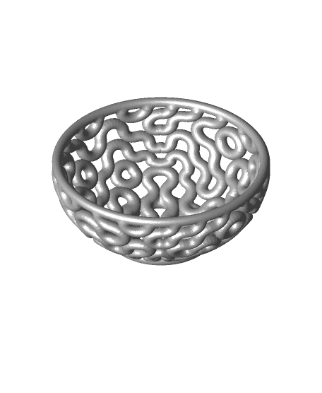 Truchet Bowls (Small) 3d model