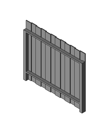 Wood Fences & Gates 3d model