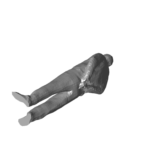 Umarell lavori in corso (flat feet) 3d model