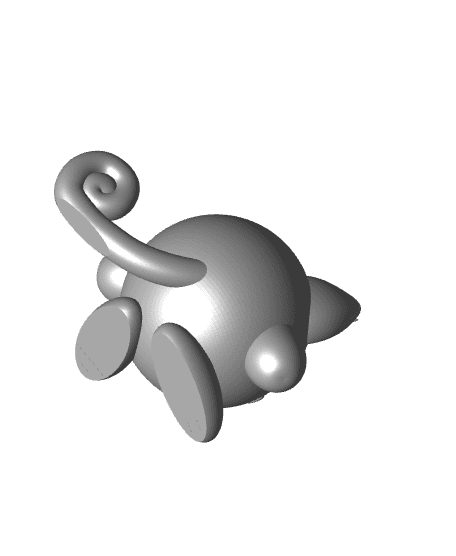 Meowth Kirby - Multipart 3d model