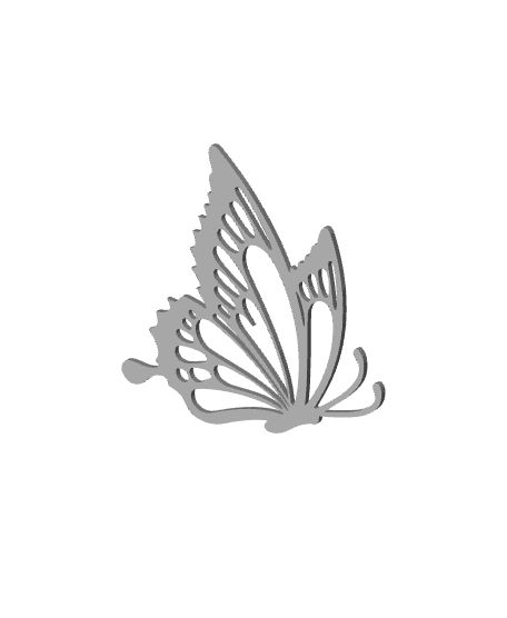 butterfly wall art swallowtail wall decor garden insect butterflies decoration 3d model