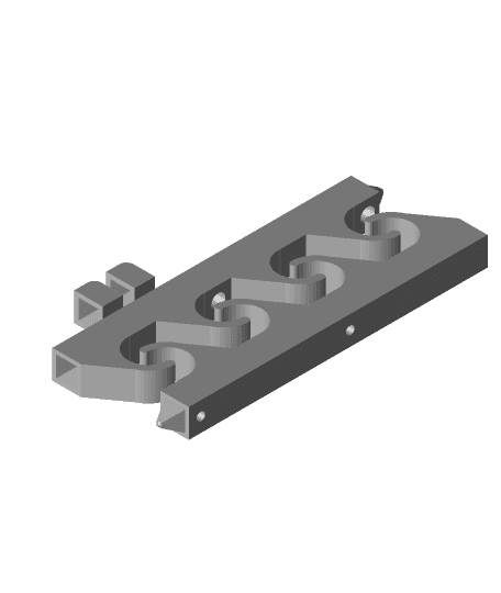 Wall Mounted Rod Rack.stl 3d model