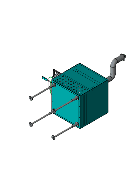 cast iron stock.SLDPRT 3d model