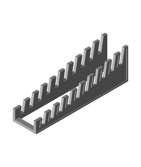 Simple Coin Rack  3d model