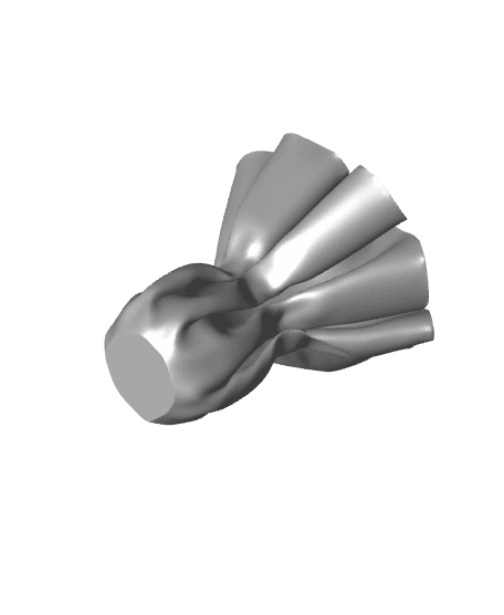 Cloth Ball Vase 3d model