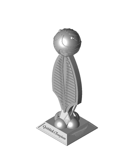 Golden Snitch Quidditch Trophy Remix 3d model