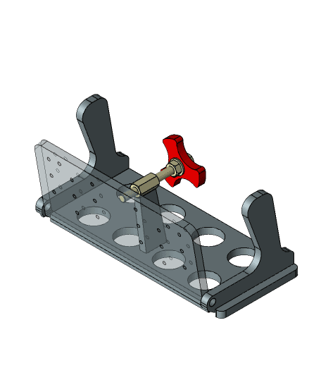 Grinding jig for knife beveling 3d model