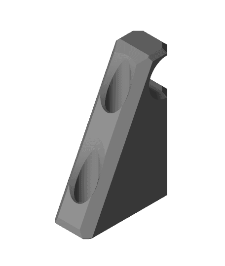 15mm - Half Inch Curtain Rod Bracket 3d model