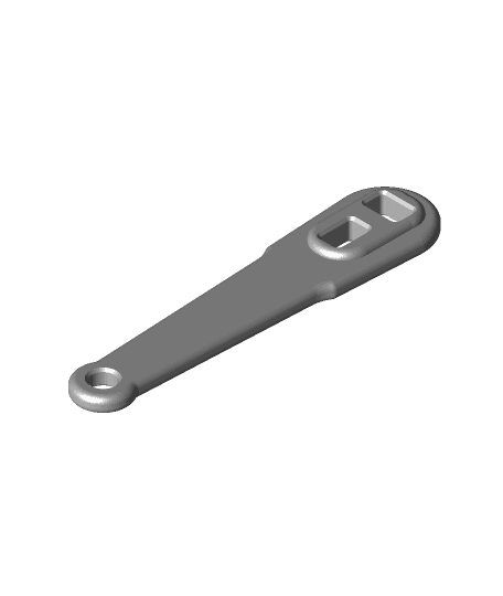 Oxygen Tank Wrench Keys 3d model