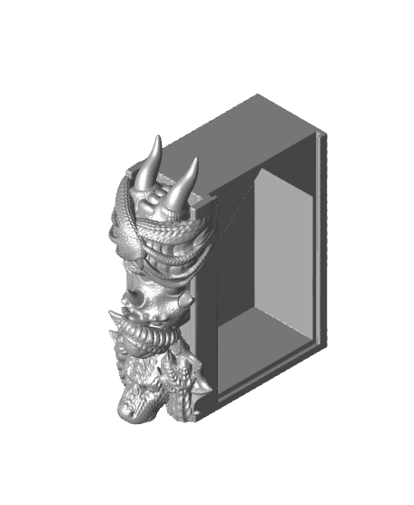 No Evil Dragon Book Nook 3d model