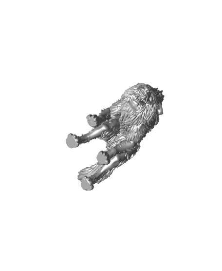 Wolf C - With Free Dragon Warhammer - 5e DnD Inspired for RPG and Wargamers 3d model