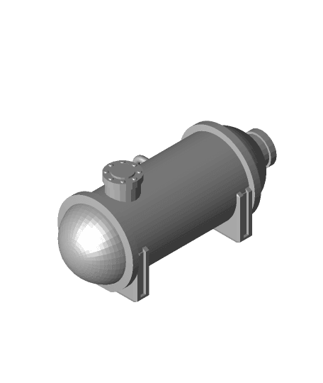 FHW: Terrain Silos horizontal tank A (BoD) 3d model