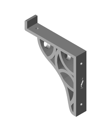 Ornate Shelf Bracket 3d model