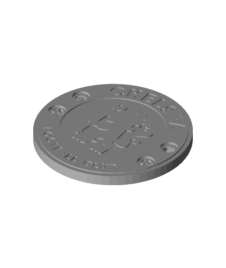 Concave Chelsea FC Coaster or plaque 3d model