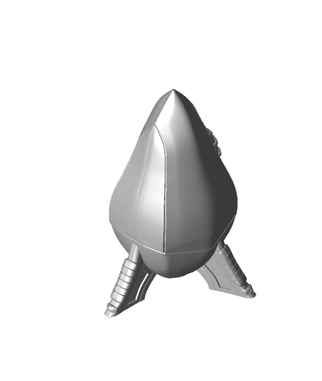 6mm Scale Rocket ships for SciFi Wargames, pack 1 3d model