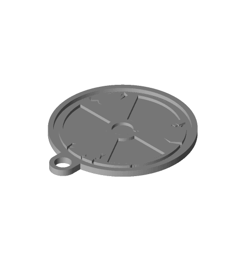 The Fallout Symbol Christmas Ornament  3d model