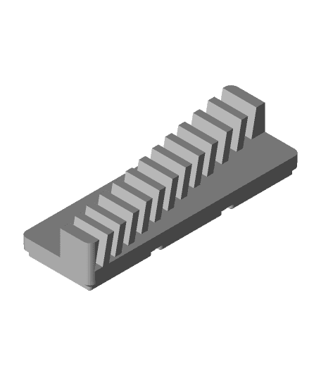 Gridfinity 1x3 Universal Wrench Holder 3d model