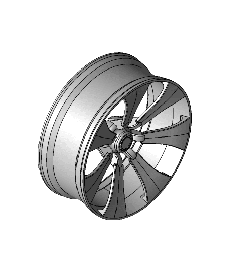 Car rim 3 3d model