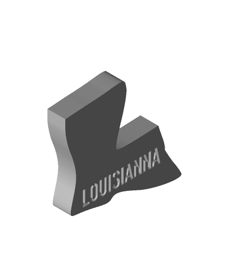 Merica Fridge Magnets - MMU version - LOUISIANNA 3d model