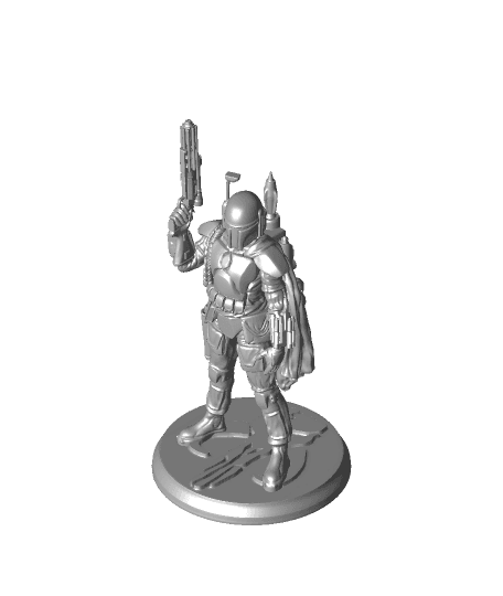 Star Wars - Boba Fett The Bounty Hunter - 75 mm scale model  3d model