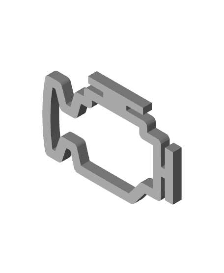 Check Engine Charm (Hollow) 3d model