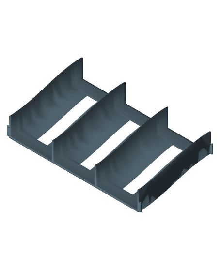 200mm Long Triple Lane Ramp Set 3d model