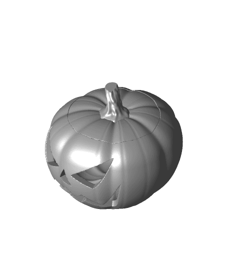 JACK O LANTERN BOWL WITH LID 3d model