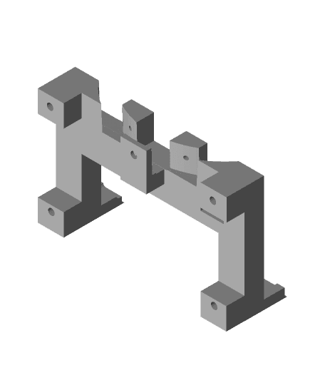 WIP - GameCube Wall Mount v6.stl 3d model