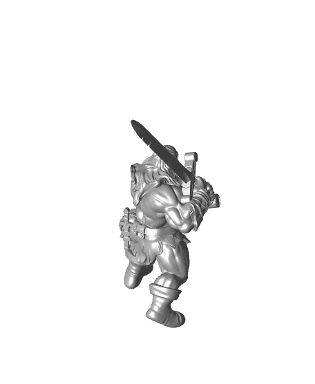 Human Barbarian 3d model