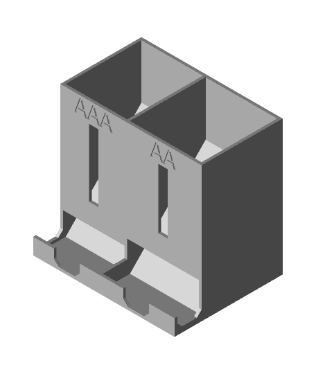 Battery_Holder_AAAandAA 3d model