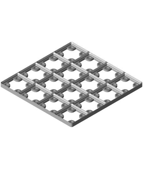 Thinner Minimal Baseplate 4x4.stl 3d model