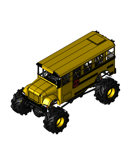 Monster Bus 3d model