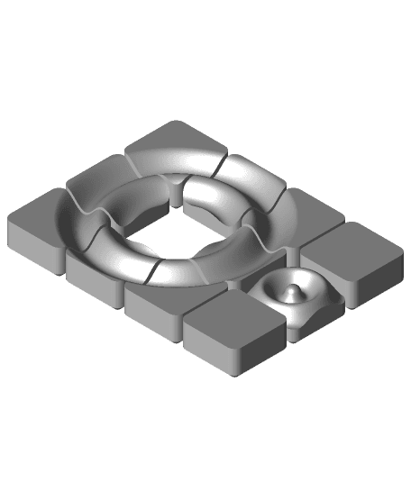 Ripple // Sliding Puzzle 3d model