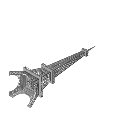 Eiffel Tower in STL Format 3d model