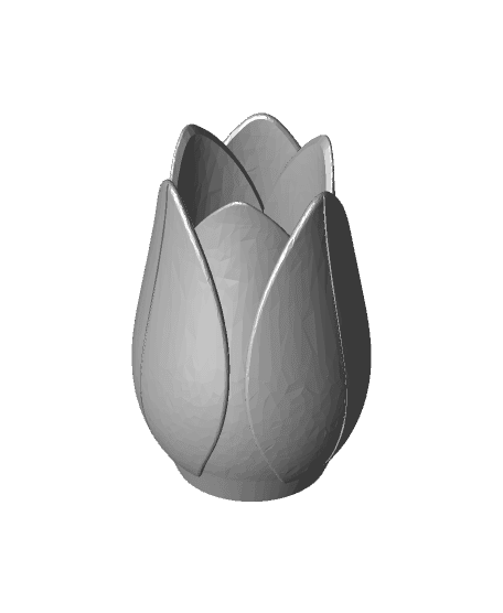 Tulip-Shaped Vase 3d model