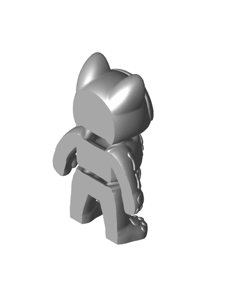 Halloween Skeleton Cat 3d model