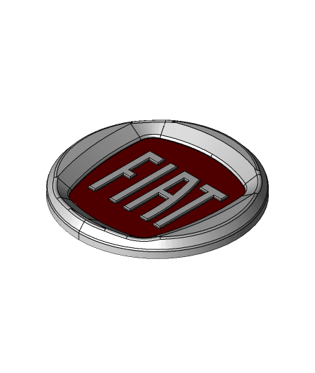 Fiat logo 3d model