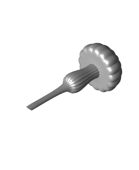 Moss Pole Watering Stake - Mushroom 1 3d model