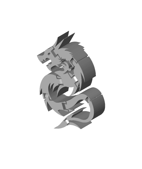 Flexi Dragon 3d model