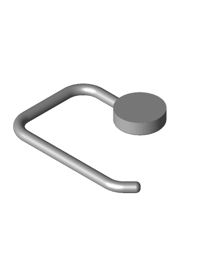 Toilet paper holder print-in-place 3d model