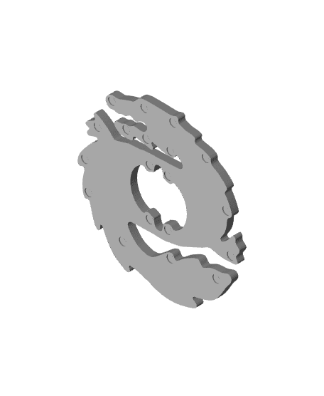 BEYBLADE DRAGON WIDE | WEIGHT DISK | PLASTIC GEN | CUSTOM SERIES 3d model