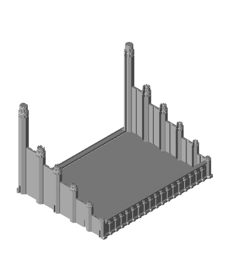 Modular Gothic Cathedral 3d model