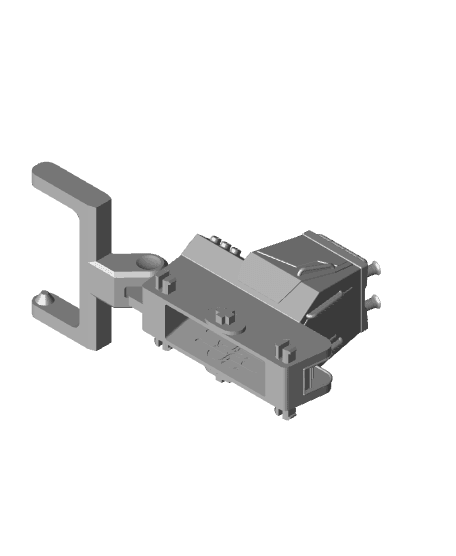 BULLDOZER- TRACKS SUPPORTLESS - EASY ASSEMBLY WITH CLIPS 3d model