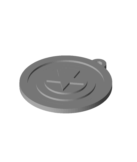 Captain America Keychain 3d model