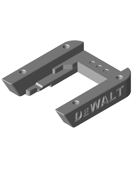 Dewalt 20/60V Battery Mount 3d model