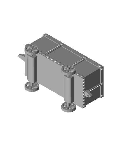 Mining Car Solid Goods 3d model