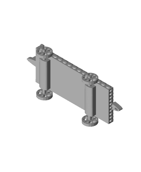 Mining Car Flatbed 3d model